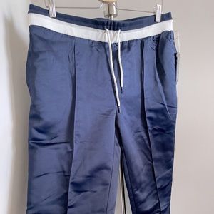 Elwood elastic waist cropped satin pant